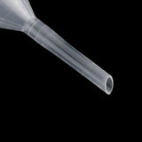 Maxbell 4x2pcs 60mm Plastic Long Stem Funnel for Kitchen Laboratory Liquid Transfer