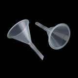 Maxbell 4x2pcs 60mm Plastic Long Stem Funnel for Kitchen Laboratory Liquid Transfer
