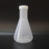 Maxbell 5x250ml Plastic Transparent Laboratory Conical Flask Container Bottle with Cap