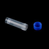 10Pcs 1.5ml + 10Pcs 5ml Plastic Cryovial Test Tube Sample with Screw Cap