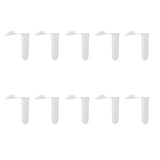 Maxbell 4x10pcs 2ml Plastic Graduated Cylinder Centrifuge Tube Laboratory with Lid
