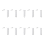 Maxbell 4x10pcs 2ml Plastic Graduated Cylinder Centrifuge Tube Laboratory with Lid