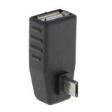 Maxbell Maxbell Leftward Micro USB Male to USB Female OTG Adapter for Cellphone Tablet