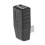 Maxbell Maxbell Leftward Micro USB Male to USB Female OTG Adapter for Cellphone Tablet