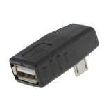 Maxbell Maxbell Leftward Micro USB Male to USB Female OTG Adapter for Cellphone Tablet