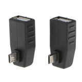Maxbell Maxbell Leftward Micro USB Male to USB Female OTG Adapter for Cellphone Tablet