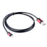 Maxbell Maxbell 2 in 1 Reversible Micro USB Data Sync Charger Cable for iPhone/Android Black