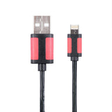 Maxbell Maxbell 2 in 1 Reversible Micro USB Data Sync Charger Cable for iPhone/Android Black