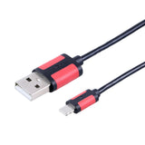 Maxbell Maxbell 2 in 1 Reversible Micro USB Data Sync Charger Cable for iPhone/Android Black