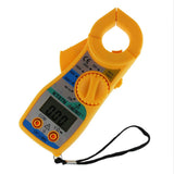 Maxbell Maxbell Digital LCD Clamp Multimeter Voltmeter Ammeter Ohmmeter Volt Tester Yellow
