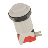 Maxbell Maxbell Game Long Push Button Micro Switch for Arcade Multicade MAME Jamma White