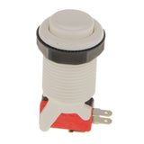 Maxbell Maxbell Game Long Push Button Micro Switch for Arcade Multicade MAME Jamma White