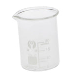 Maxbell Low Form Glass Measuring Graduated Beaker Chemistry Lab glassware 20ml 10ml