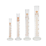 Maxbell 8xGlass Measuring Cylinder Chemistry Lab Measure Graduated Professional 50ml