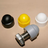 Maxbell 40x10pcs M6 Black Dome Bolt Nut Protection Caps Cover Hexagon Screws M6x10mm