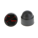 Maxbell 40x10pcs M6 Black Dome Bolt Nut Protection Caps Cover Hexagon Screws M6x10mm
