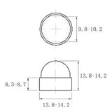 Maxbell 30x10pcs M6 Black Dome Bolt Nut Protection Caps Cover Hexagon Screws M6x10mm