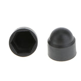 Maxbell 30x10pcs M6 Black Dome Bolt Nut Protection Caps Cover Hexagon Screws M6x10mm