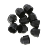 Maxbell 20x10pcs M6 Black Dome Bolt Nut Protection Caps Cover Hexagon Screws M6x10mm