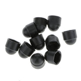 Maxbell 30x10pcs M6 Black Dome Bolt Nut Protection Caps Cover Hexagon Screws M6x10mm