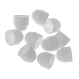 Maxbell 11x10pcs M6 White Dome Bolt Nut Protection Caps Cover Hexagon Screws