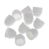 Maxbell 15x10pcs M6 White Dome Bolt Nut Protection Caps Cover Hexagon Screws