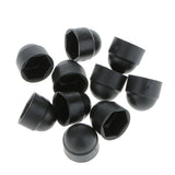 Maxbell 6x10pcs M6 Black Dome Bolt Nut Protection Caps Cover Hexagon Screws M8x13mm
