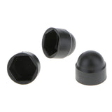 Maxbell 8x10pcs M6 Black Dome Bolt Nut Protection Caps Cover Hexagon Screws M8x13mm