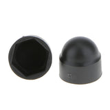 Maxbell 6x10pcs M6 Black Dome Bolt Nut Protection Caps Cover Hexagon Screws M8x13mm
