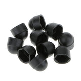 Maxbell 16x10pcs M6 Black Dome Bolt Nut Protection Caps Cover Hexagon Screws M8x13mm