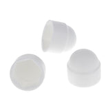 Maxbell 6x10pcs M8 13*15 White Dome Bolt Nut Protection Caps Cover Hexagon Screws
