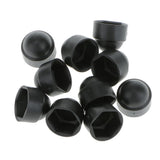 Maxbell 6x10pcs M6 Black Dome Bolt Nut Protection Caps Cover Hexagon Screws M8x14mm