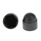 Maxbell 6x10pcs/set M10 Black Dome Bolt Nut Protection Caps Cover Hexagon Screws