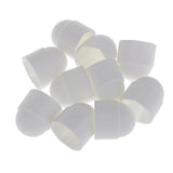 Maxbell 2x10pcs M12 White Dome Bolt Nut Protection Caps Cover Hexagon Screws