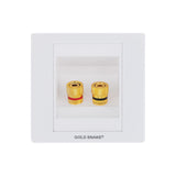 Maxbell 7x2 Binding Post Banana Plug Audio Wall Face Plate 85mm