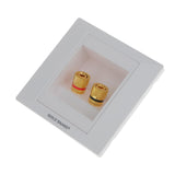 Maxbell 7x2 Binding Post Banana Plug Audio Wall Face Plate 85mm