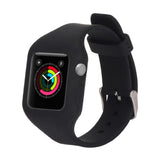Maxbell 2xReplacement Silicone Wristband for Apple Watch 38mm Watchbands Sport Black