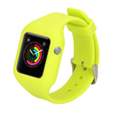 Replacement Silicone Smart Watch Band Sport Strap for iWatch 42mm Green