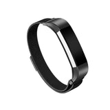 Maxbell Maxbell Stainless Mesh Milanese Magnetic Loop Watch Band Strap Bracelet For FitBit Alta Black