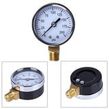 Maxbell 2x1/4"NPT Air Compressor Hydraulic Pressure Gauge 0-200 PSI Side Mount 2"Face