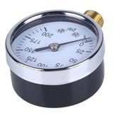 Maxbell 2x1/4"NPT Air Compressor Hydraulic Pressure Gauge 0-200 PSI Side Mount 2"Face