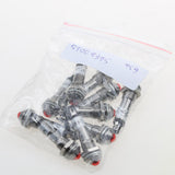 Maxbell 3x10pcs 8mm 24V Red LED Metal Indicator Light XD8-2