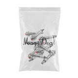 Maxbell 2x10pcs 8mm 24V Red LED Metal Indicator Light XD8-2