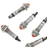 Maxbell 2x10pcs 8mm 24V Red LED Metal Indicator Light XD8-2