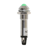 Maxbell 3x10pcs 8mm 24V Green LED Metal Indicator Light XD8-2