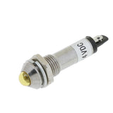 Maxbell 2x10pcs 8mm 24V Yellow LED Metal Indicator Light XD8-2