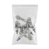 Maxbell 2x10pcs 8mm 24V Yellow LED Metal Indicator Light XD8-2