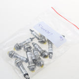 Maxbell 2x10pcs 8mm 24V Yellow LED Metal Indicator Light XD8-2