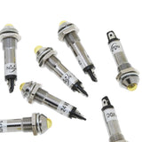 Maxbell 2x10pcs 8mm 24V Yellow LED Metal Indicator Light XD8-2