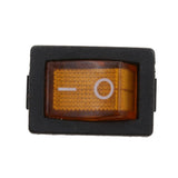 Maxbell 2x250V 10A 10 PCS Yellow LED Light 12V Car Boat Auto ON/OFF Rocker SPST Switch